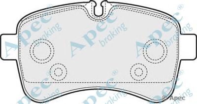 APEC BRAKING pad1608 -  Комплект тормозных колодок, дисковый тормоз